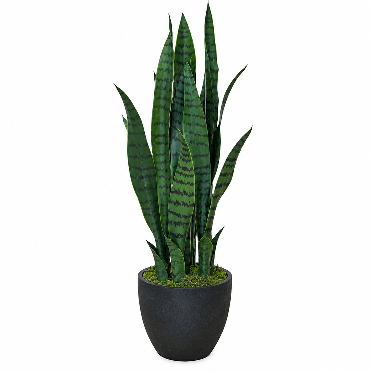 70cm Artificial Sansevieria Dark Green – image 2
