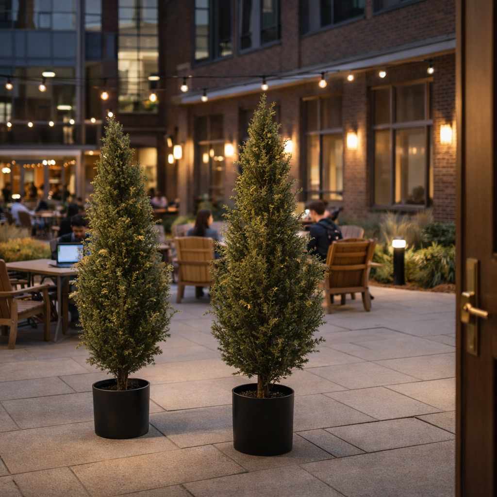 120cm Artificial Natural Look Cedar Tree – image 2