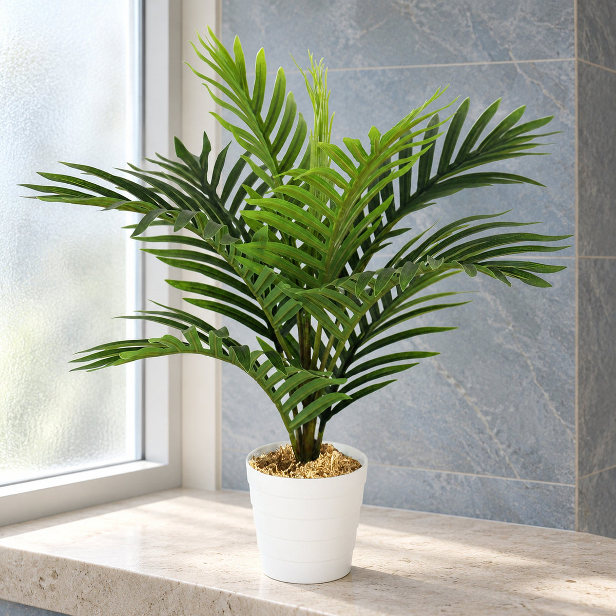 50cm Artificial Mini Palm Tree Realistic Potted