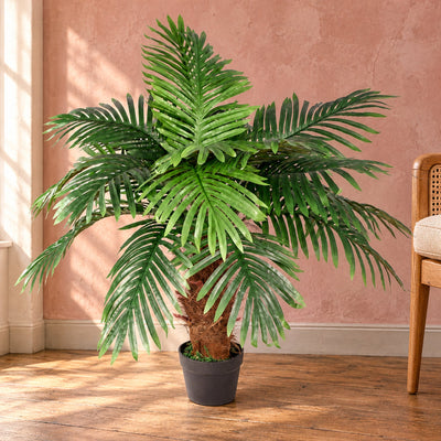 Artificial Princess Palm Tree - 100cm Brown Trunk