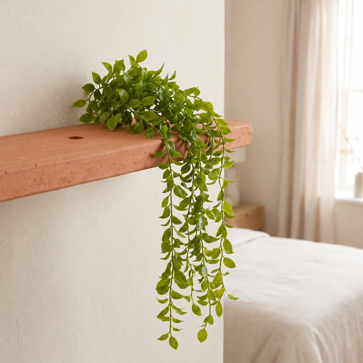 90cm Artificial Trailing Green Leaf Hanging Plant Faux Foliage Garland