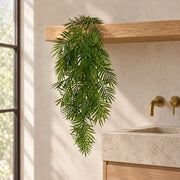 90cm Artificial Trailing Palm Fern Hanging Plant - Tropical