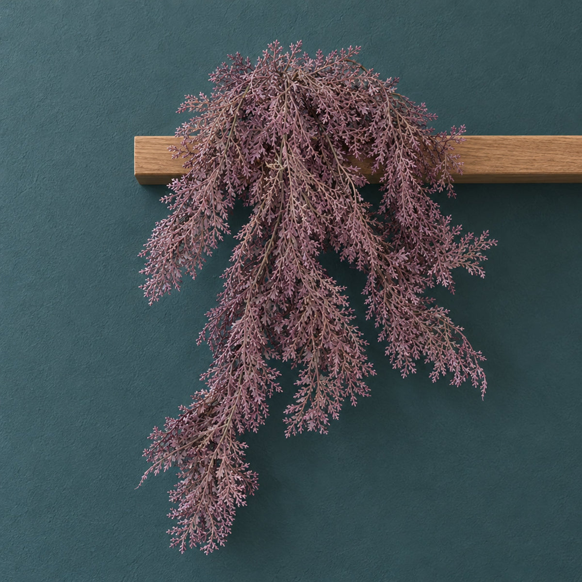80cm Artificial Coral Fern Trailing Plant - Dusky Purple