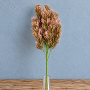 75cm Artificial Pink Heather Fern Bush Stem