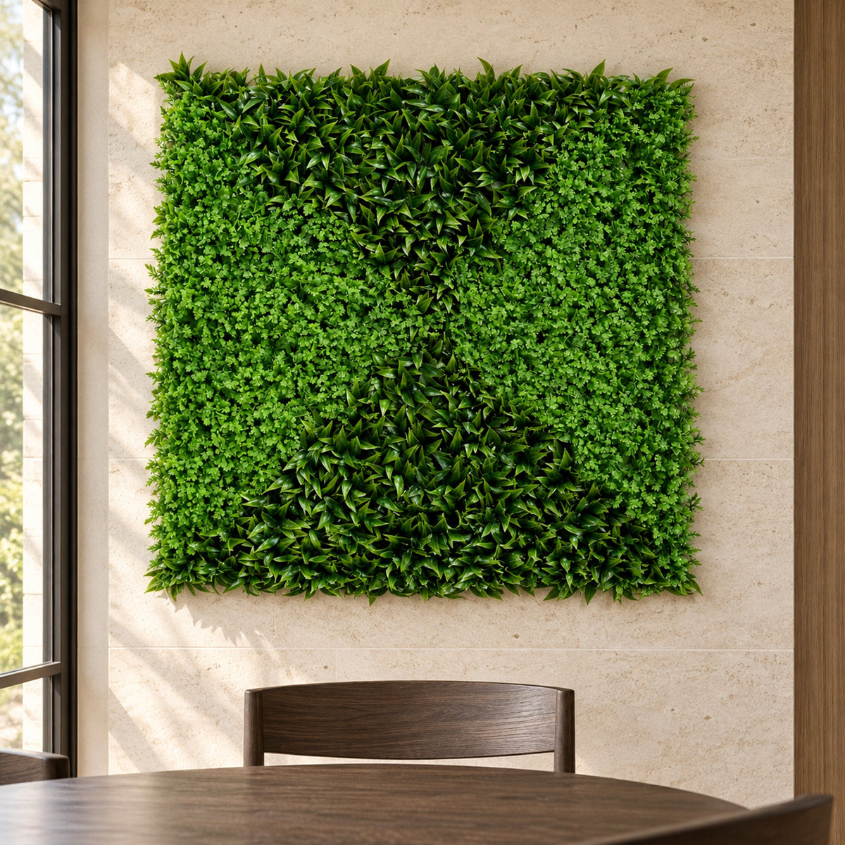 100cm Artificial Green Wall Panel Mixed Foliage Faux Living