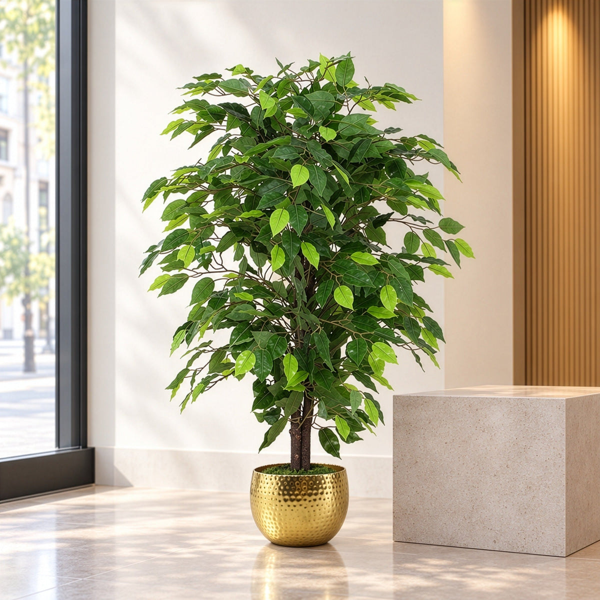 90cm Artificial Ficus Tree / Plant - Large Bushy Shape