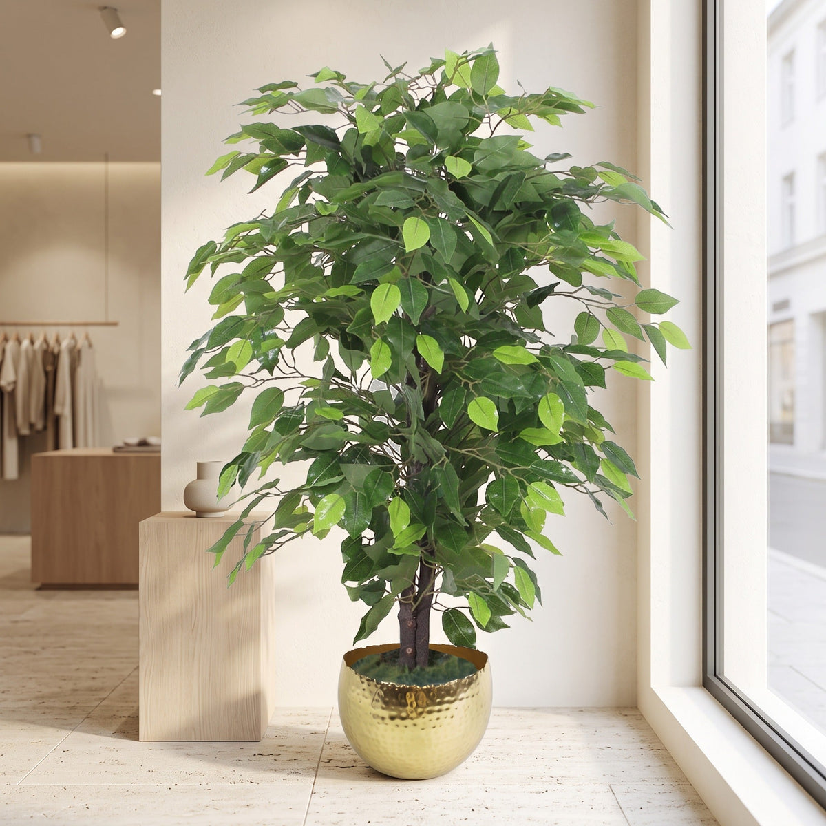 90cm Artificial Ficus Tree / Plant - Large Bushy Shape