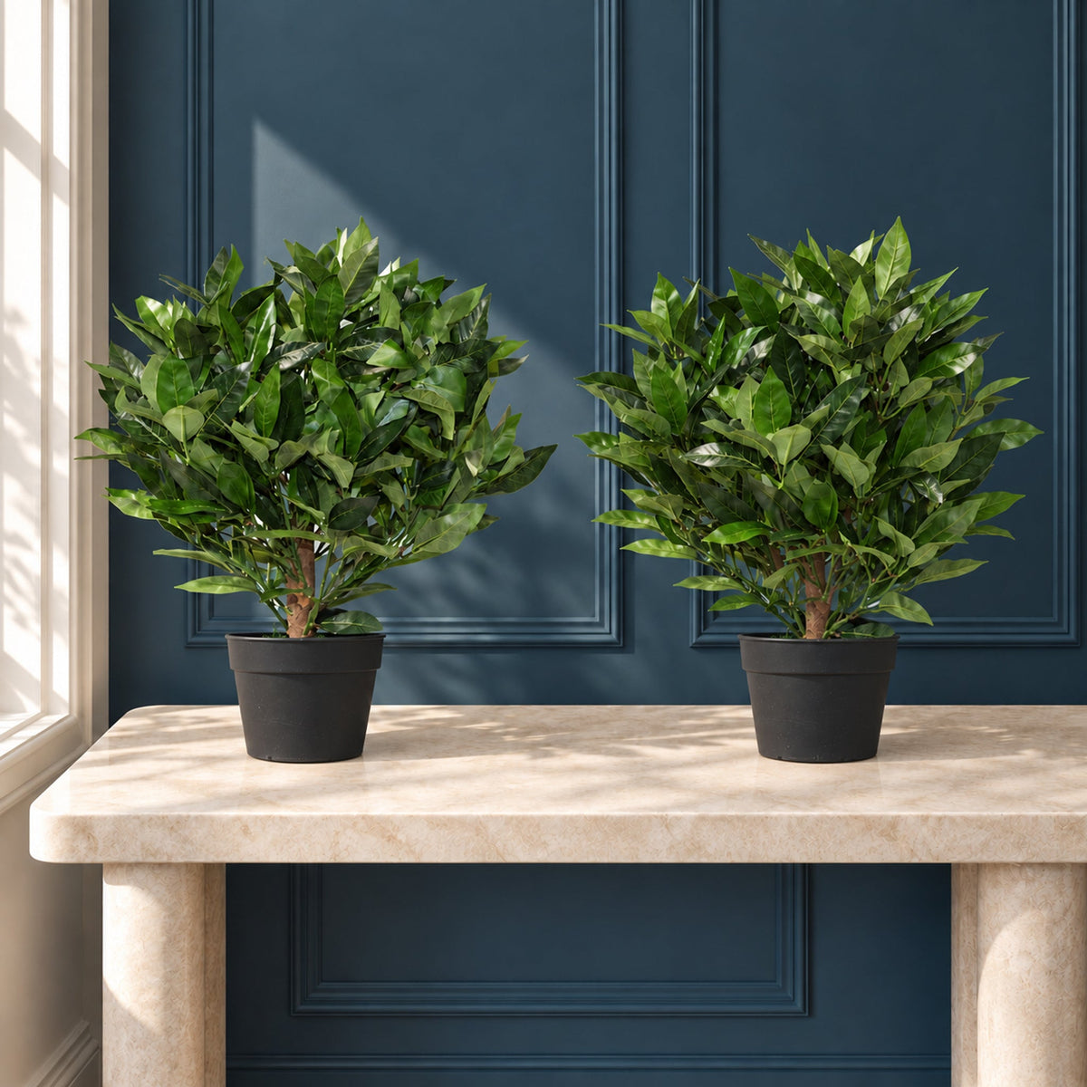 50cm Dwarf Artificial Bay Tree Laurel Topiary Bush