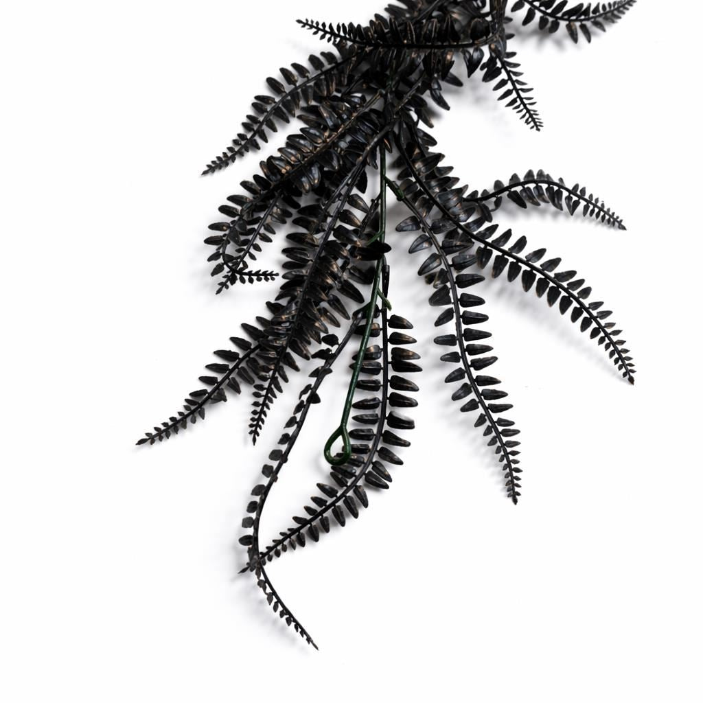 180cm Black Artificial Fern Garland Hanging Foliage Decoration – image 7