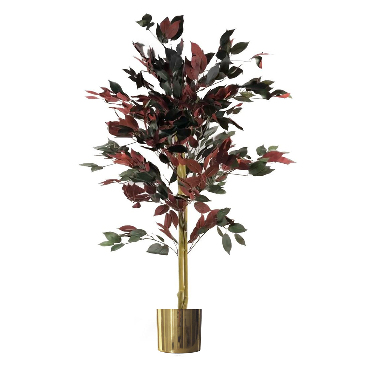 120cm (4ft) Artificial Capensia Red Ficus Tree Ficus Plant - Extra Large