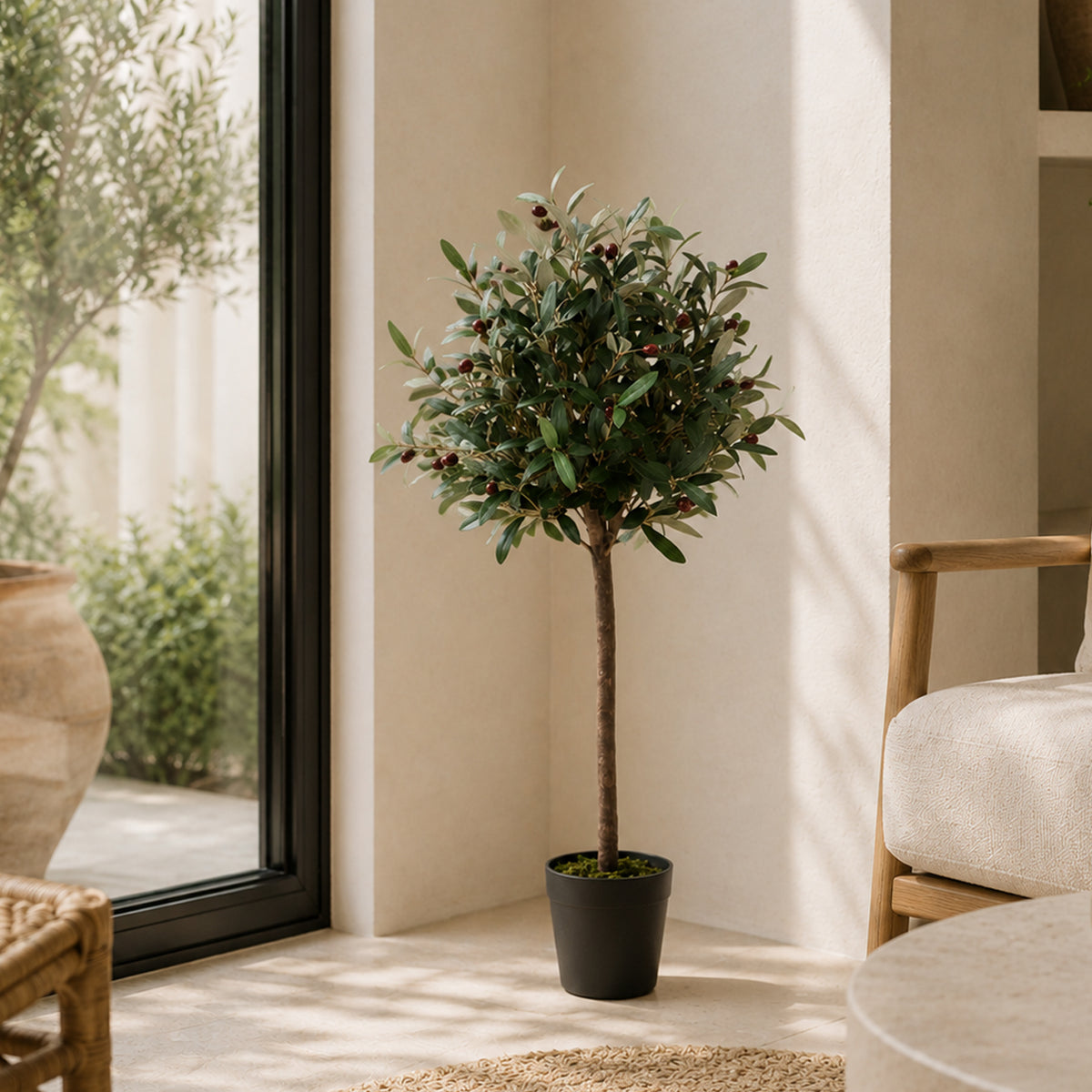 Artificial Olive Bay Style Topiary Fruit Tree – image 2