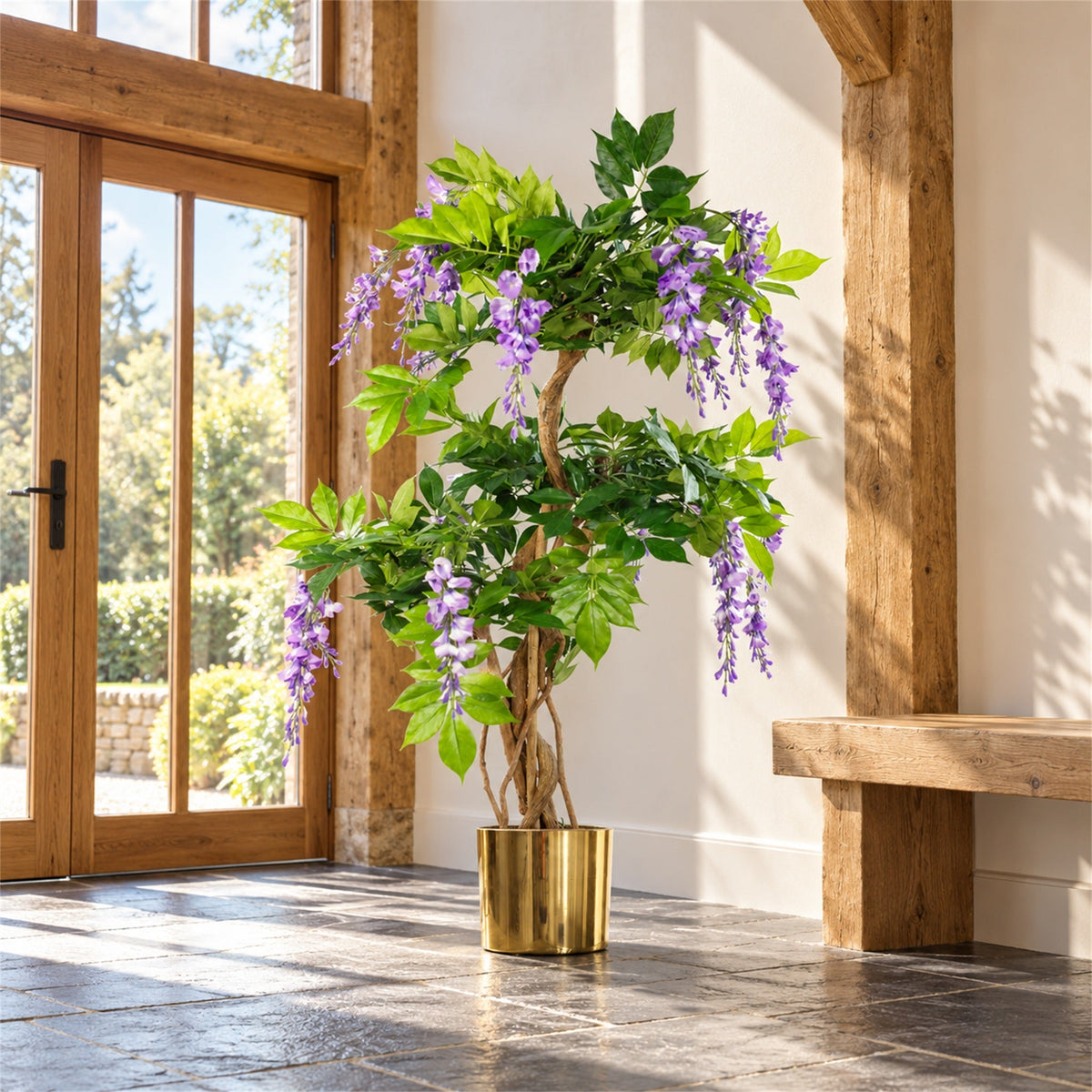 110cm Artificial Purple Wisteria Tree