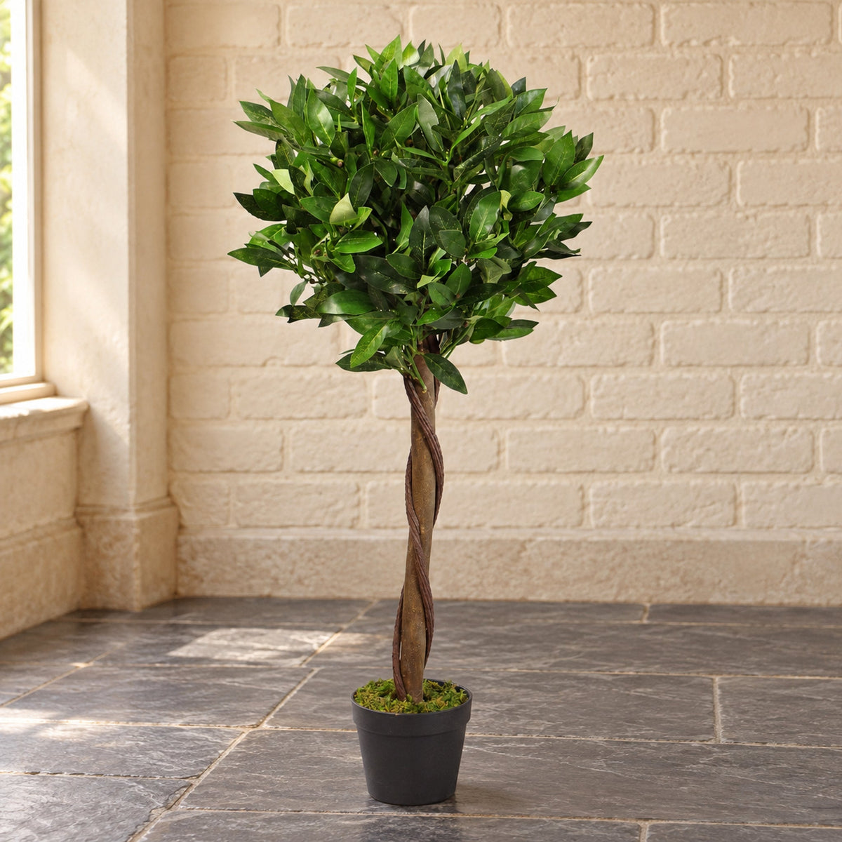 Artificial Bay Trees Natural Twist Trunk Topiary Bay Laurel Ball Tree