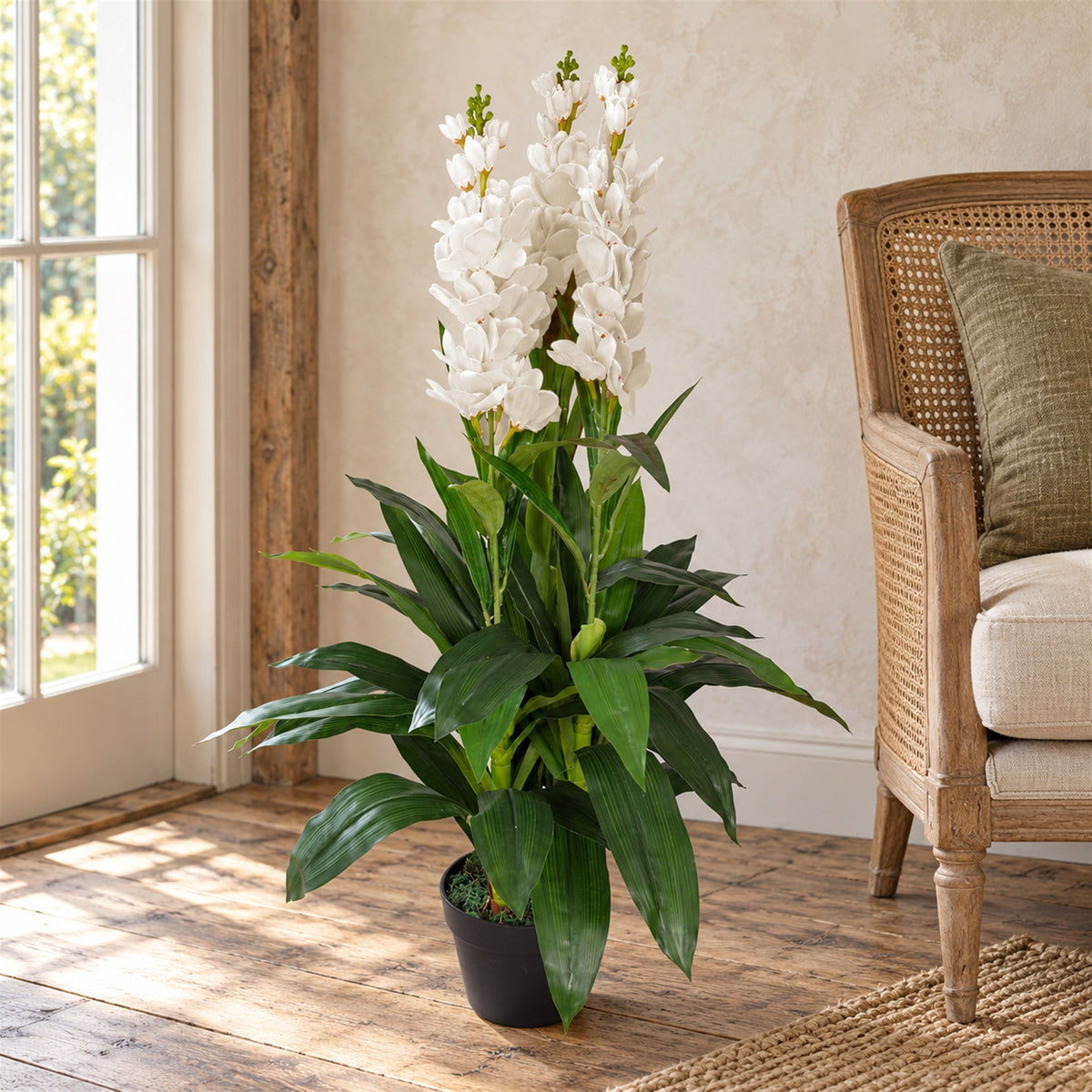 100cm Artificial Cymbidium Orchid Plant - Extra Large