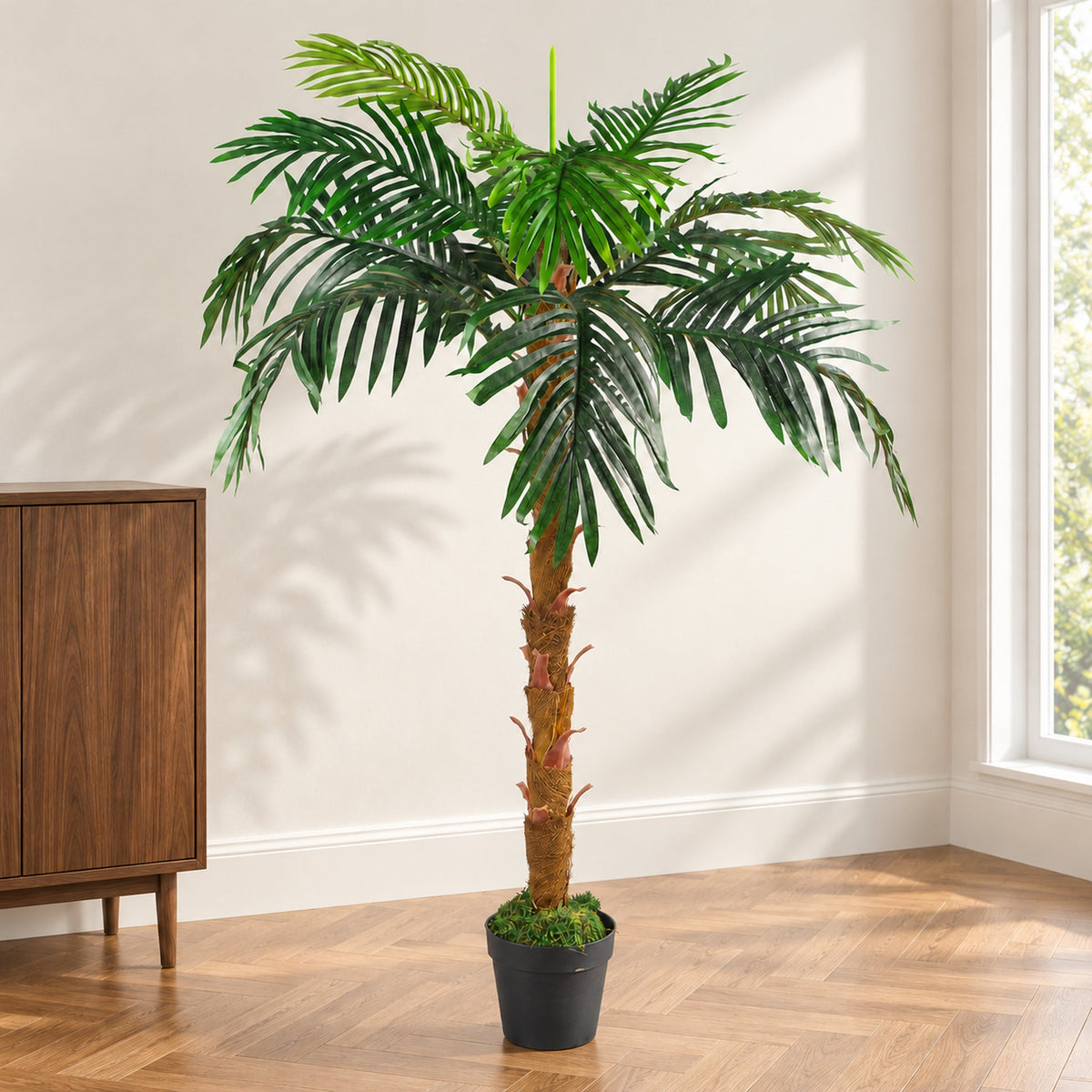 130cm Artificial Princess Palm Tree Natural Trunk