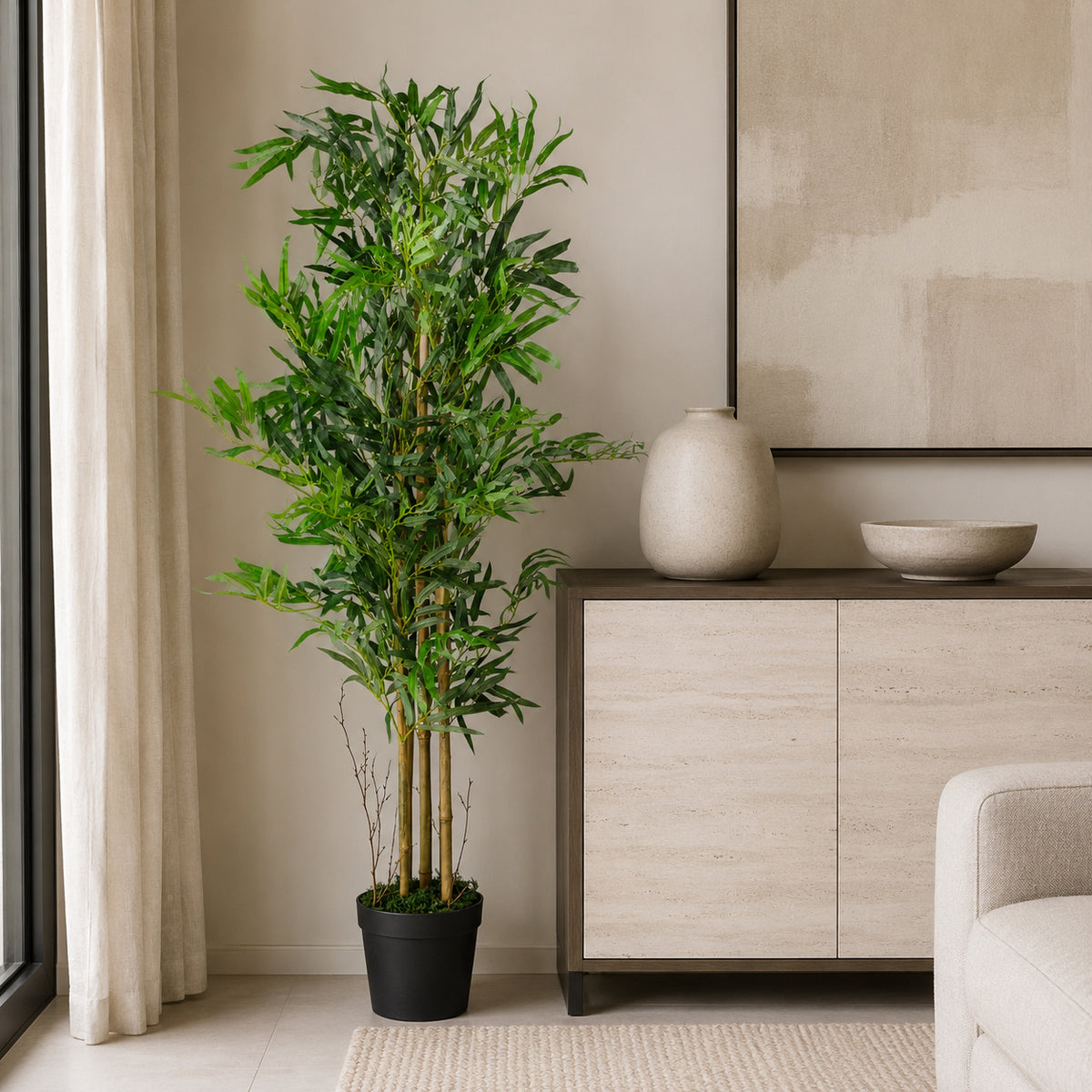 120cm (4ft) Natural Look Artificial Bamboo Plants Trees