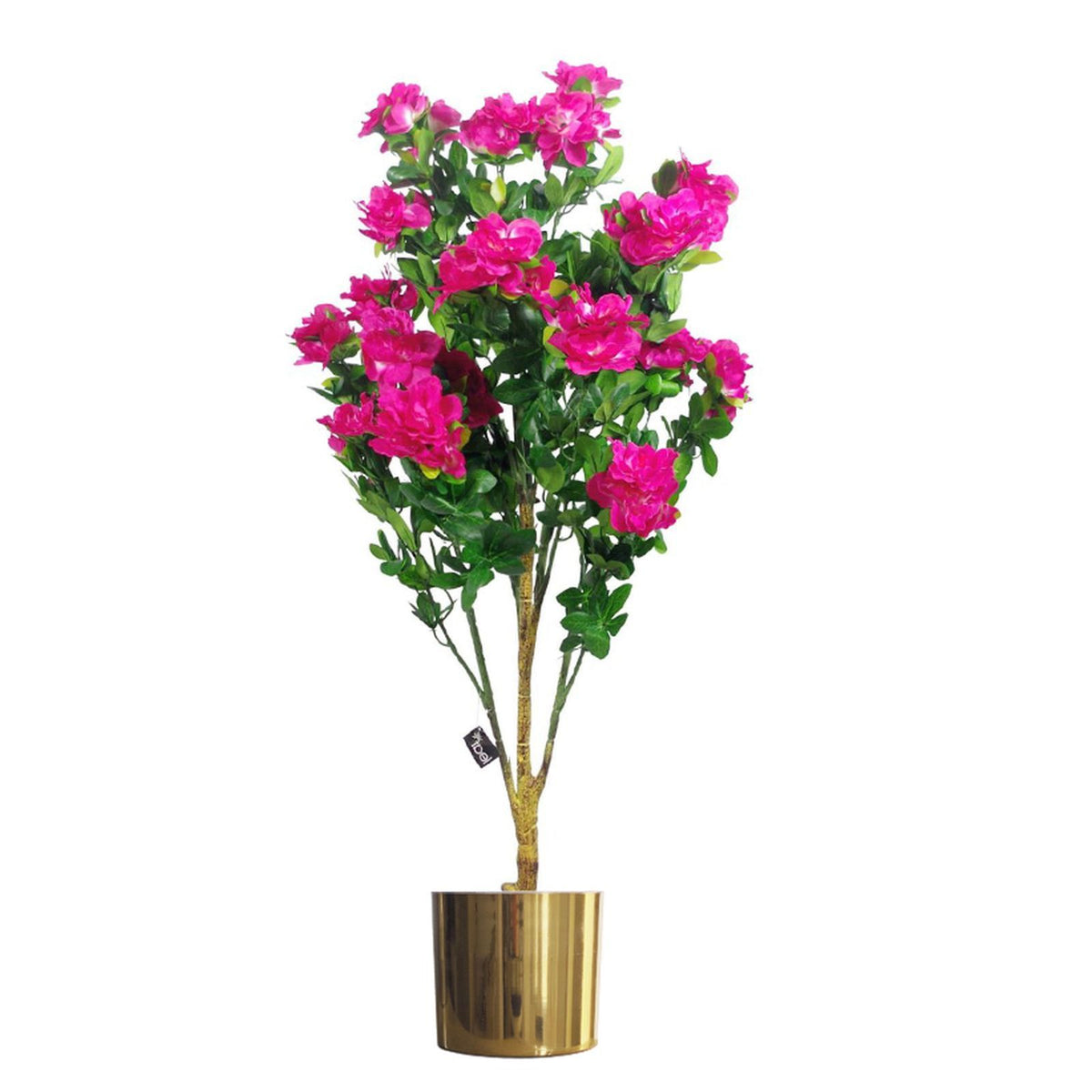 100cm Premium Artificial Azalea Pink Flowers Potted Plant – image 6
