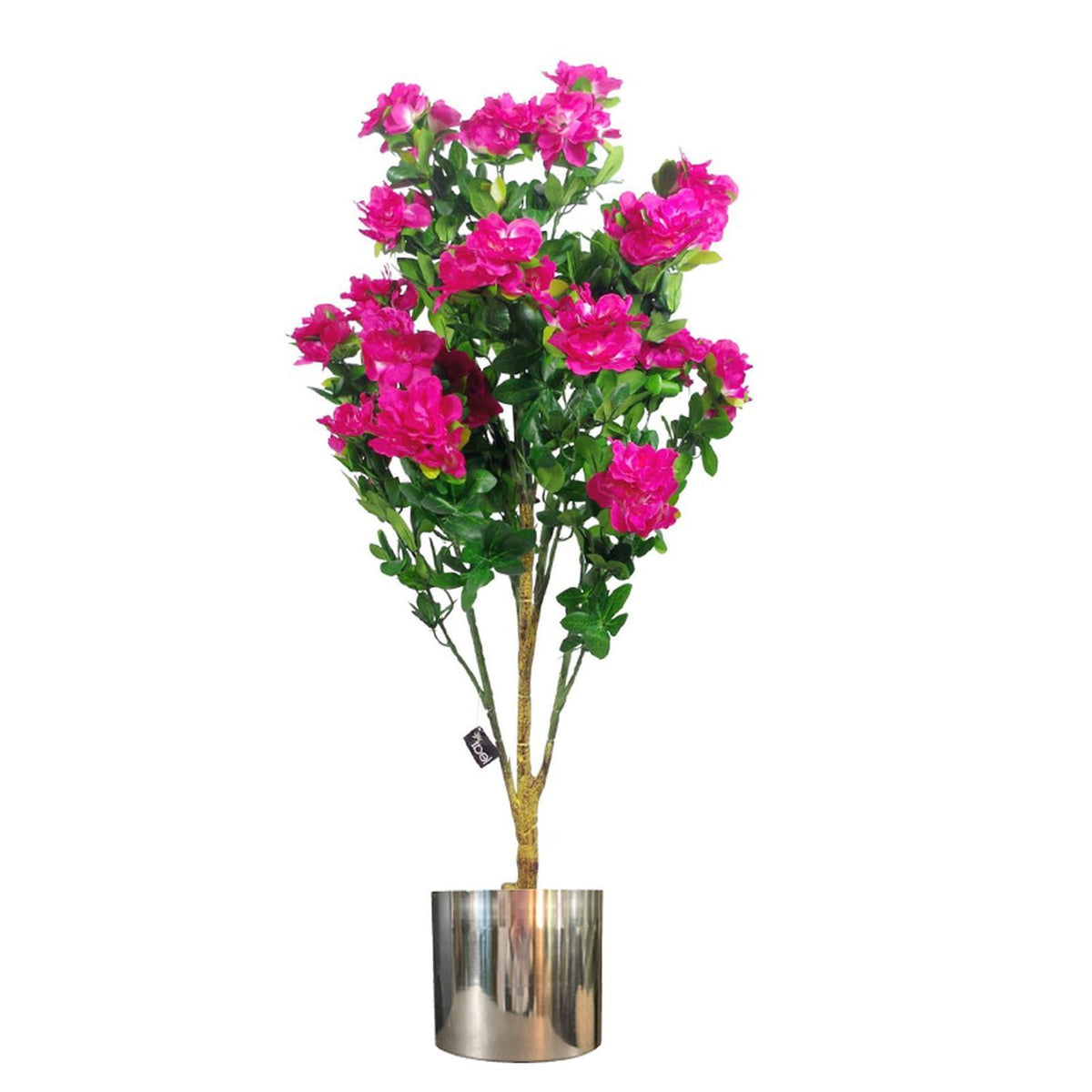 100cm Premium Artificial Azalea Pink Flowers Potted Plant – image 7