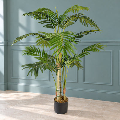 120cm (4ft) Premium Artificial Areca Palm with pot