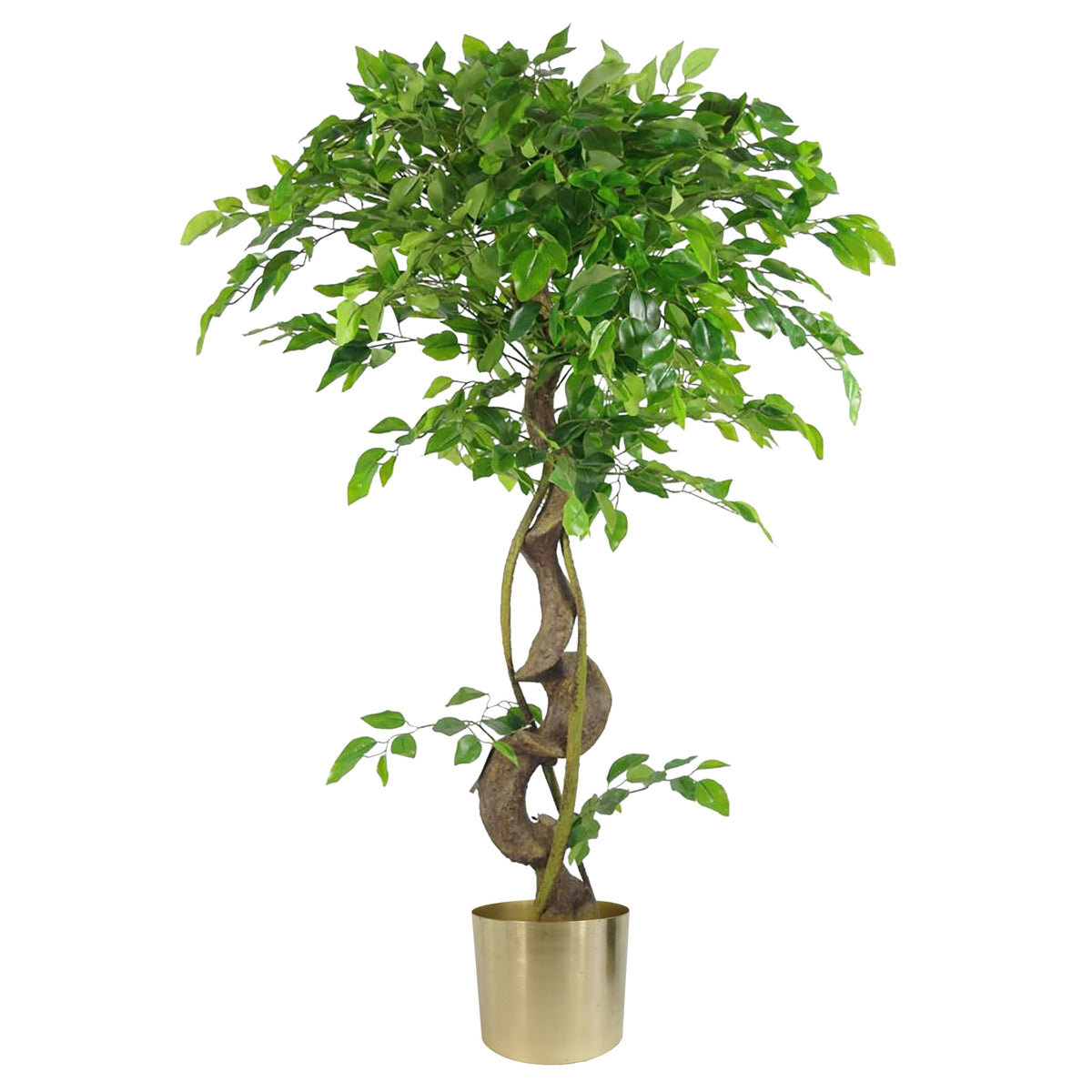 120cm Twisted Trunk Artificial Japanese Fruticosa Style Ficus Tree – image 5