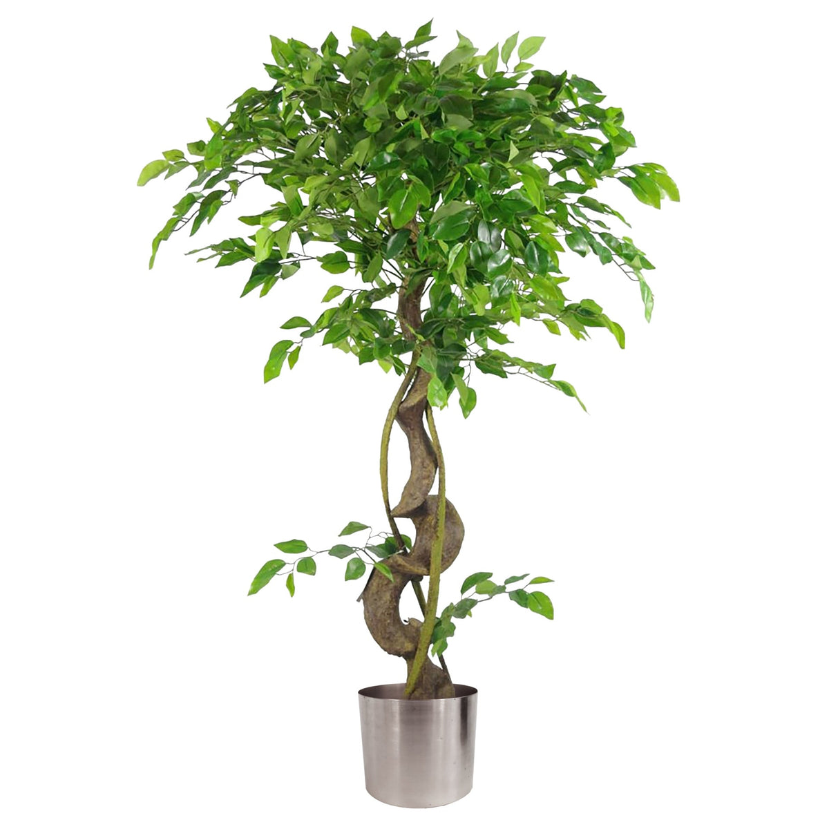 120cm Twisted Trunk Artificial Japanese Fruticosa Style Ficus Tree – image 7