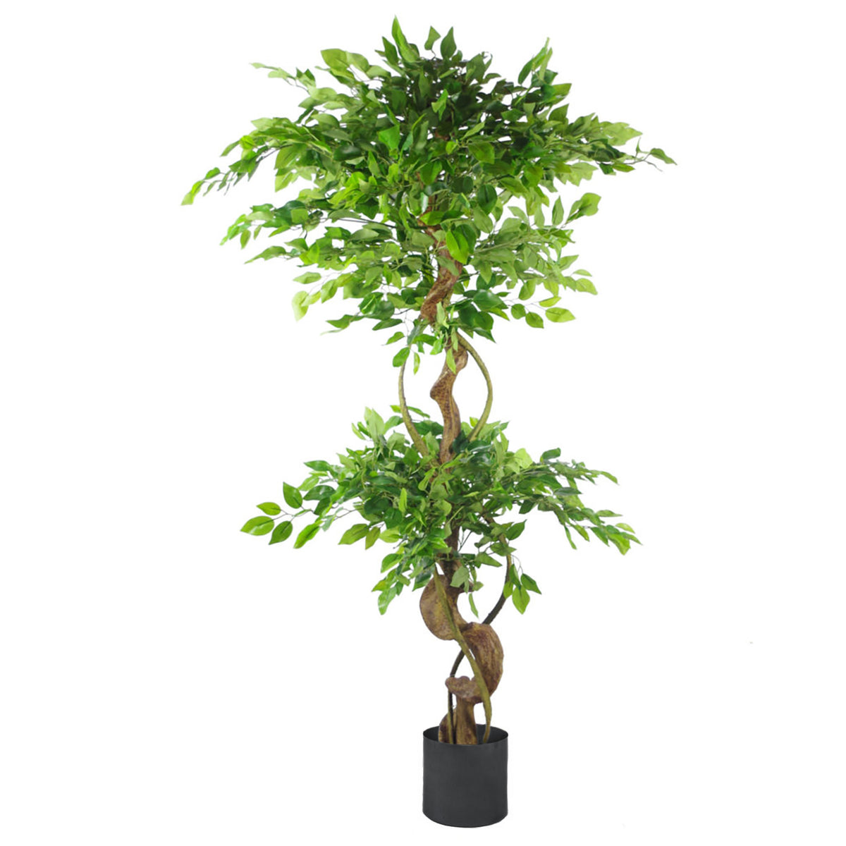 150cm Twisted Trunk Artificial Japanese Fruticosa Style Ficus Tree – image 6