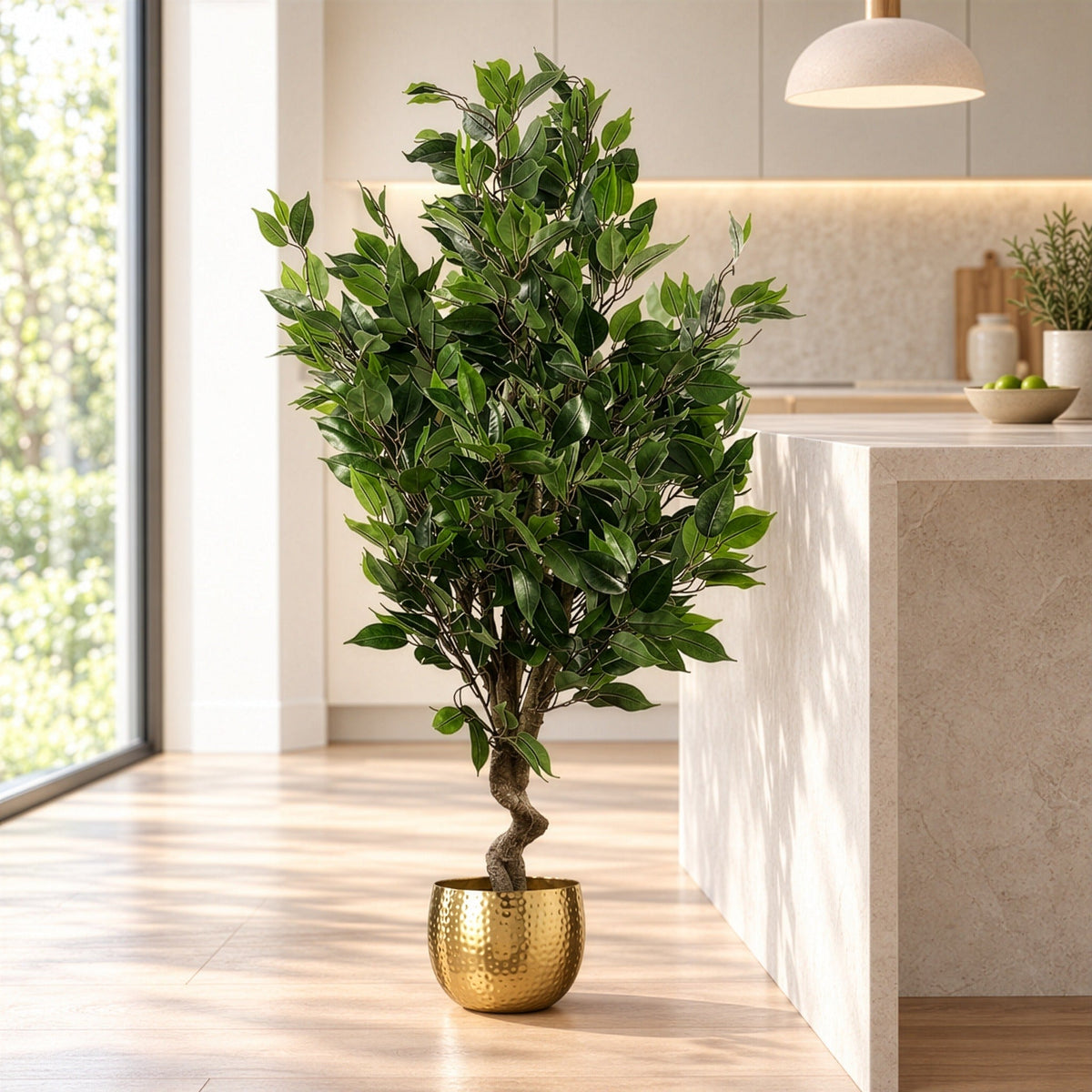 110cm Artificial Evergreen Ficus Tree