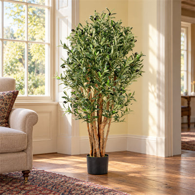 125cm Luxury Artificial Olive Tree - Premium Range