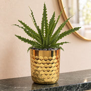 Honeycomb Metal Planter - 18cm x 15.5cm