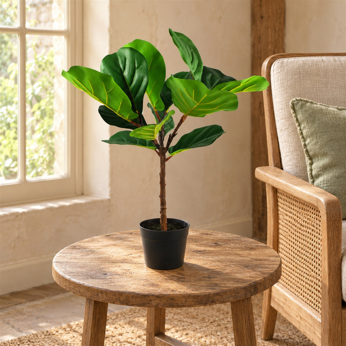 60cm Artificial Fiddle Fig Plant