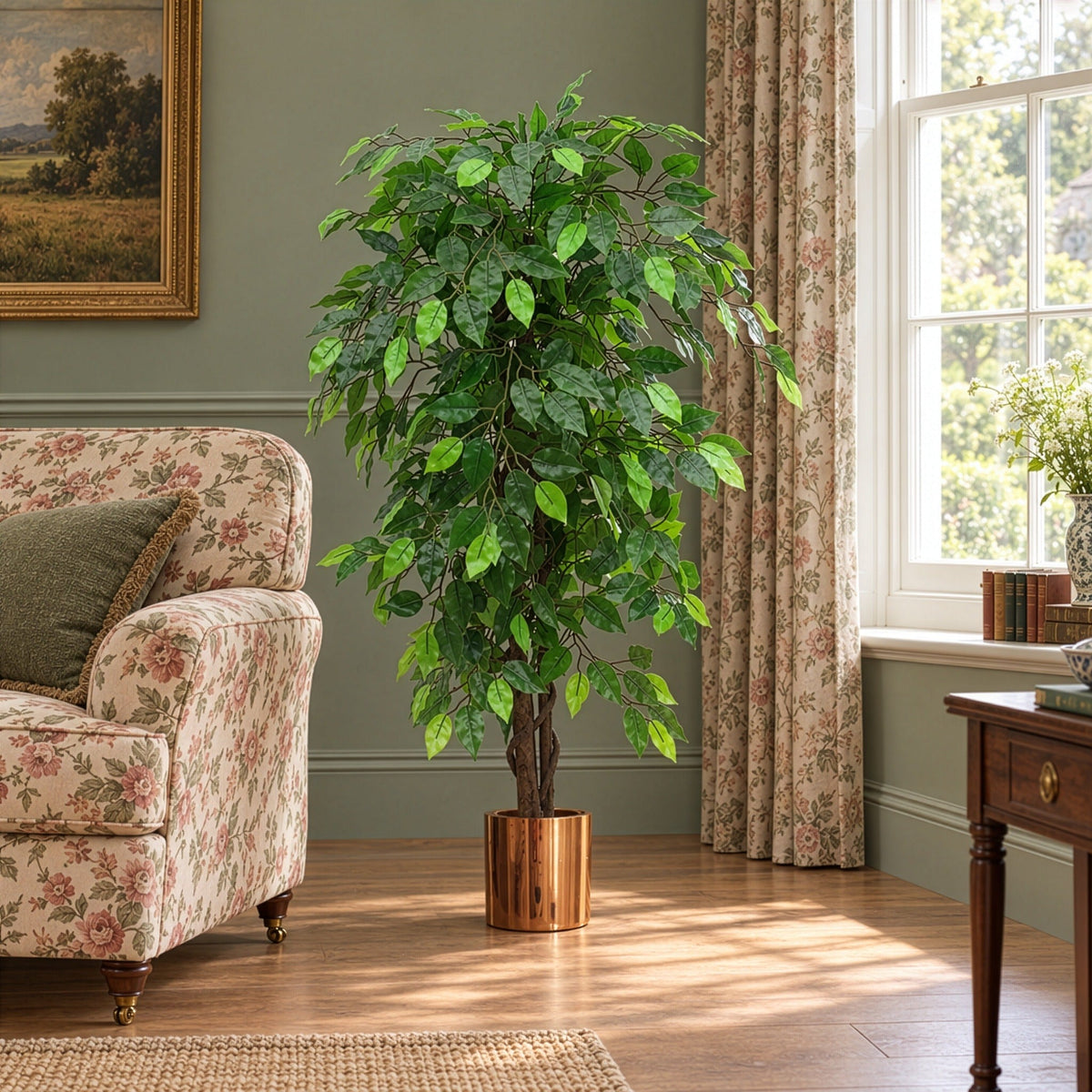 120cm Artificial Ficus Tree / Plant - Large Bushy Shape