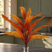 55cm Artificial Autumn Fern Bush Plant