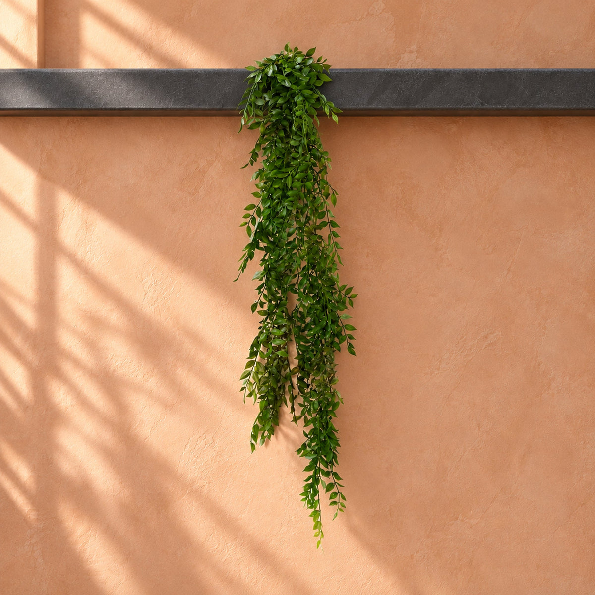100cm Hanging Artificial String of Pearls Fern Plant Dark Green