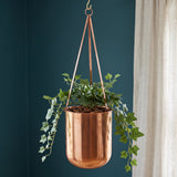 Leaf Copper Hanging Planter 18 x 22cm