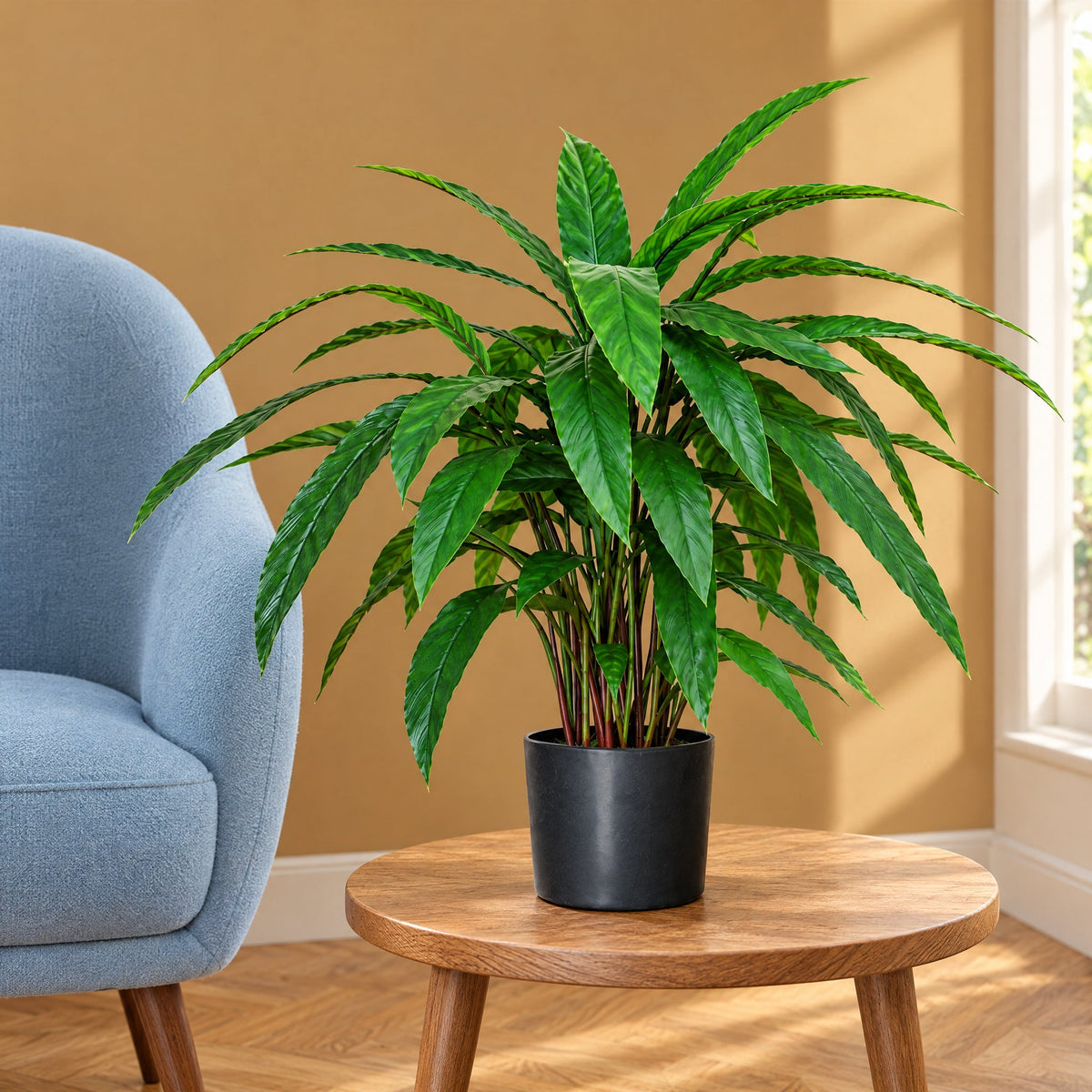 60cm Artificial Calathea Evergreen Plant