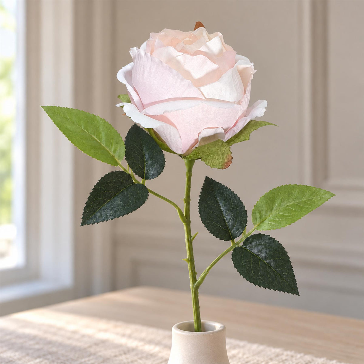 55cm Artificial Rose Stem – image 7
