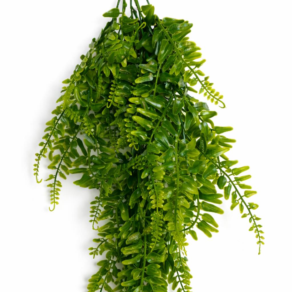 75cm Artificial Trailing Fern Bush Hanging Faux Greenery Plant – image 3