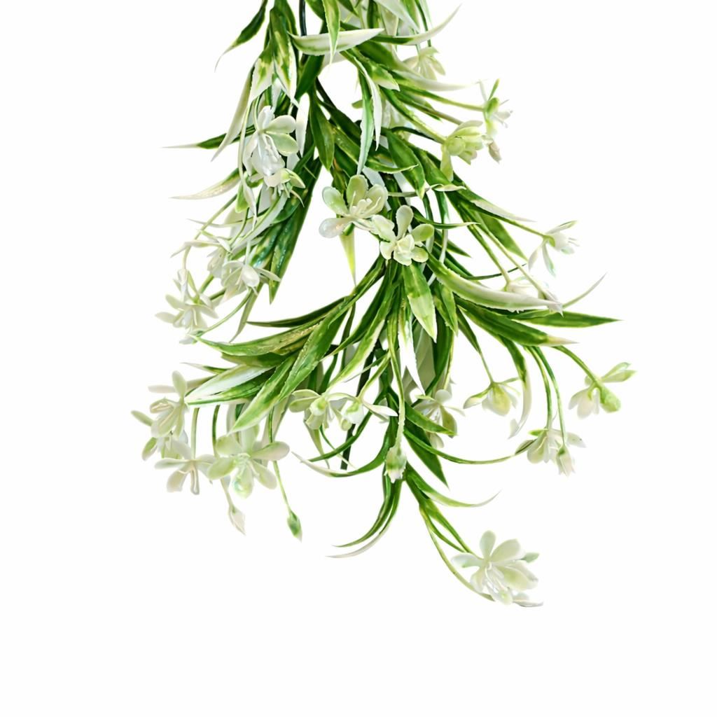 170cm Artificial White Flowering Greenery Garland Hanging Decoration – image 6