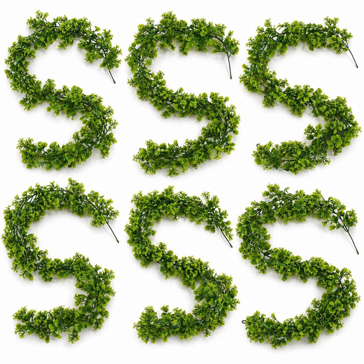 170cm Artificial Green Mixed Foliage Floral Garland Hanging Decoration – image 5