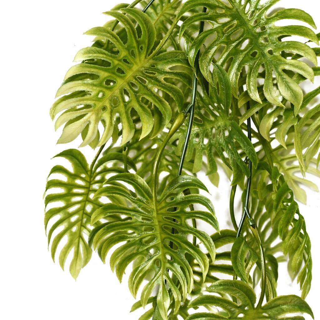 80cm Artificial Trailing Tropical Monstera Plant - Light Green – image 8