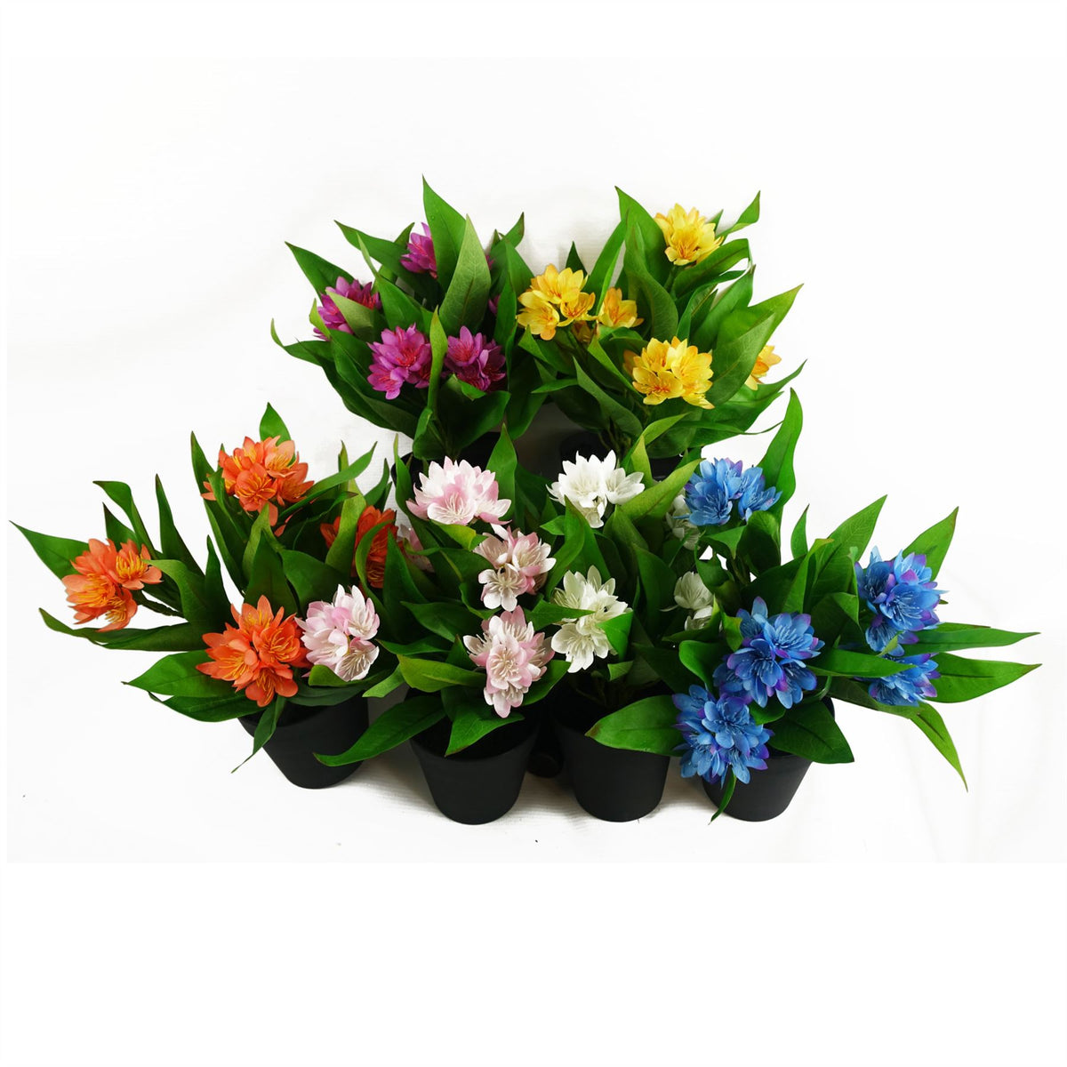 18cm Artificial Freesia Flowering Plant – image 18