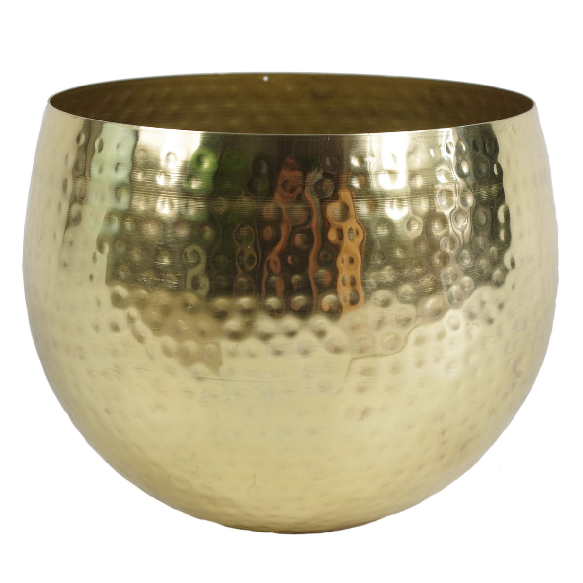 Leaf Large Metal Planter Hammered Handmade - Straight Edge – image 5