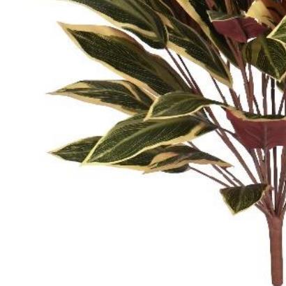 90cm Artificial Fire Retardant Caladium Bush 49 Leaves – image 2