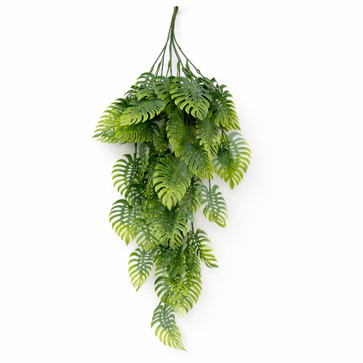 80cm Artificial Trailing Tropical Monstera Plant - Sage Green