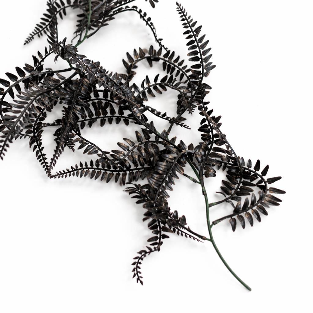 180cm Black Artificial Fern Garland Hanging Foliage Decoration – image 9