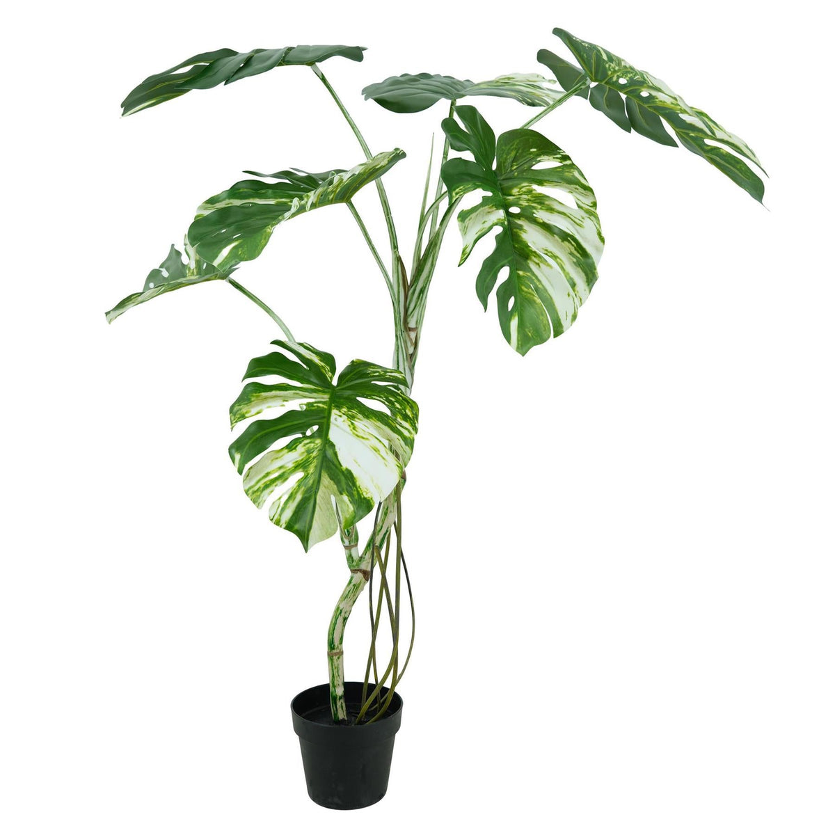 120cm Artificial Variegated Monstera Tree – image 3