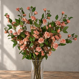 90cm Artificial Pink Rose Stems