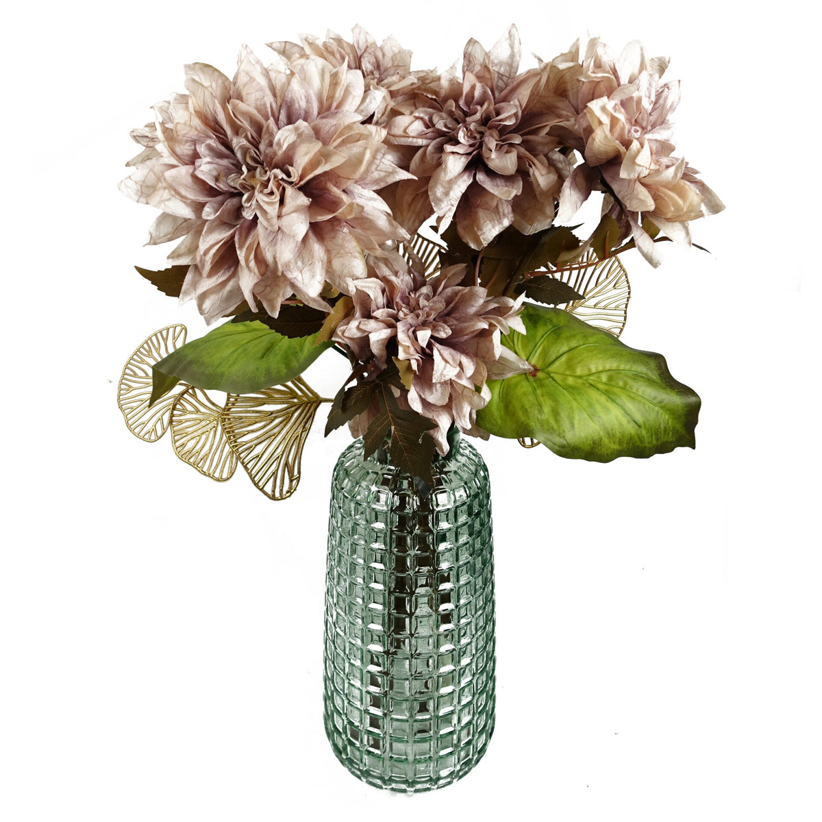 55cm Artificial Faux Dahlia Flower Stem – image 11