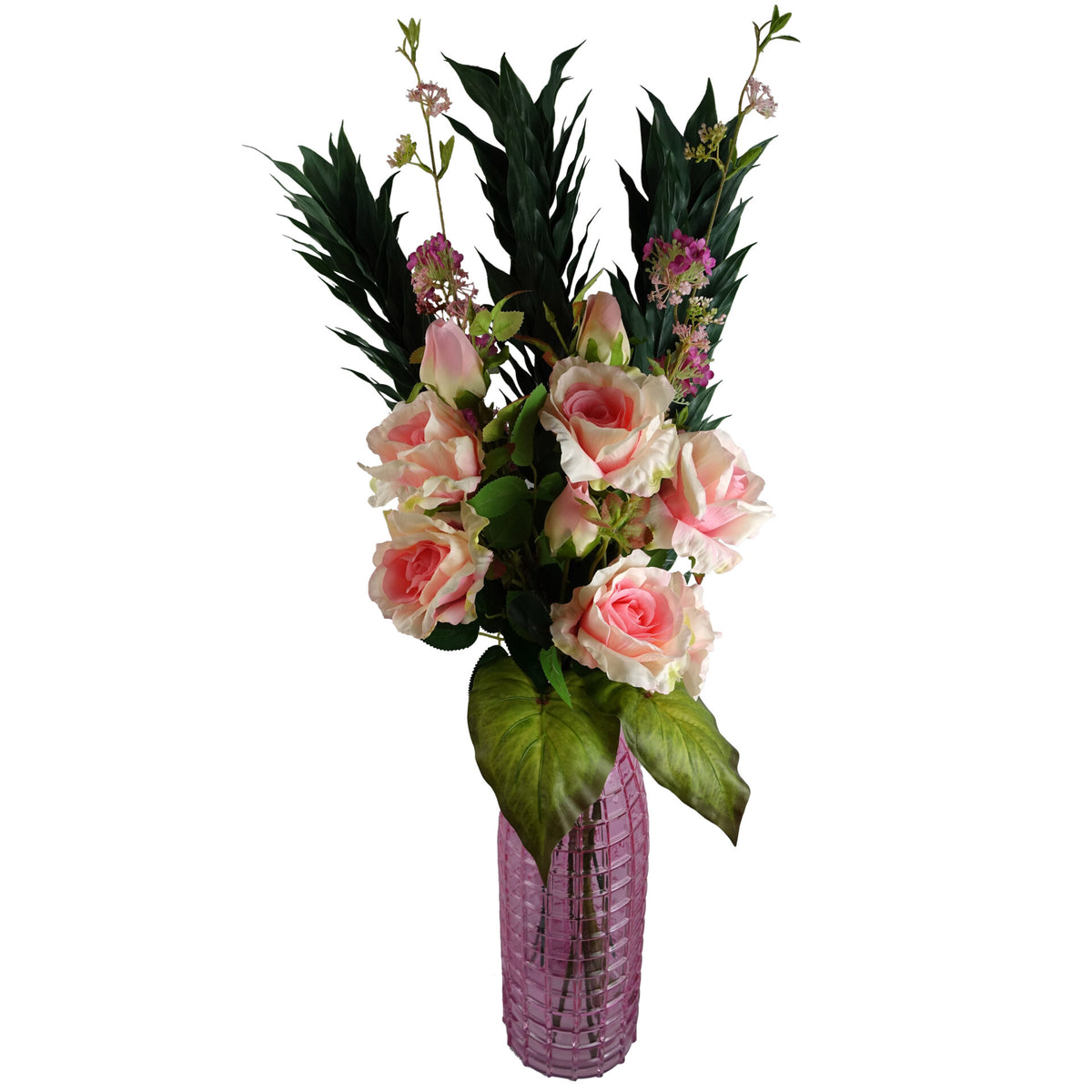 100cm Artificial Plastic Decorative Leaf Spray – image 2