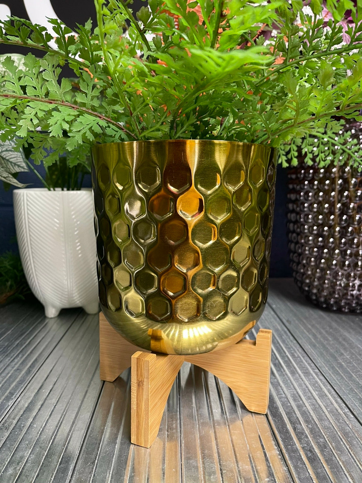 Bamboo Plant Pot Stand – image 2